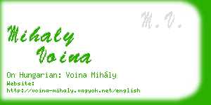 mihaly voina business card